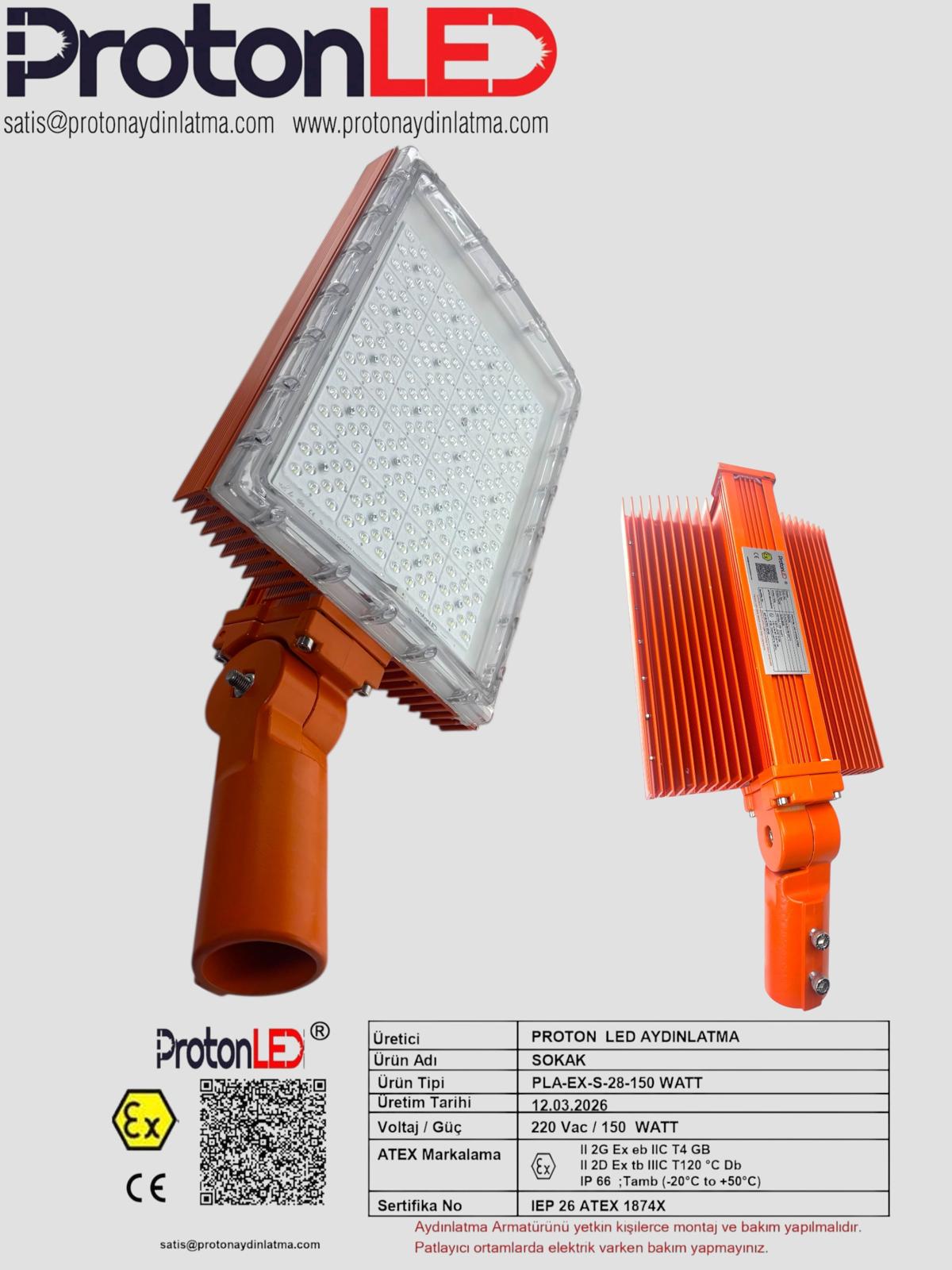 PLA-EX-S28-150 WATT  ZONE-1  SOKAK